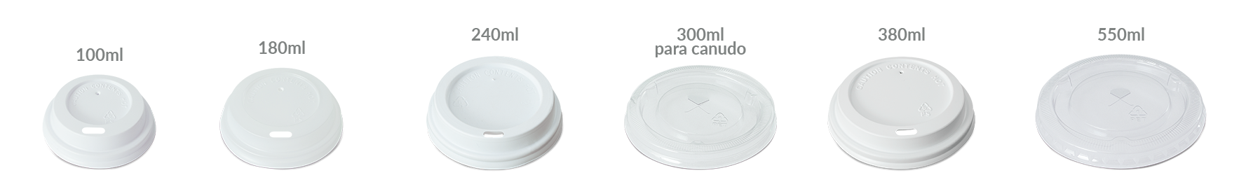 tampas para copo de papel descartável